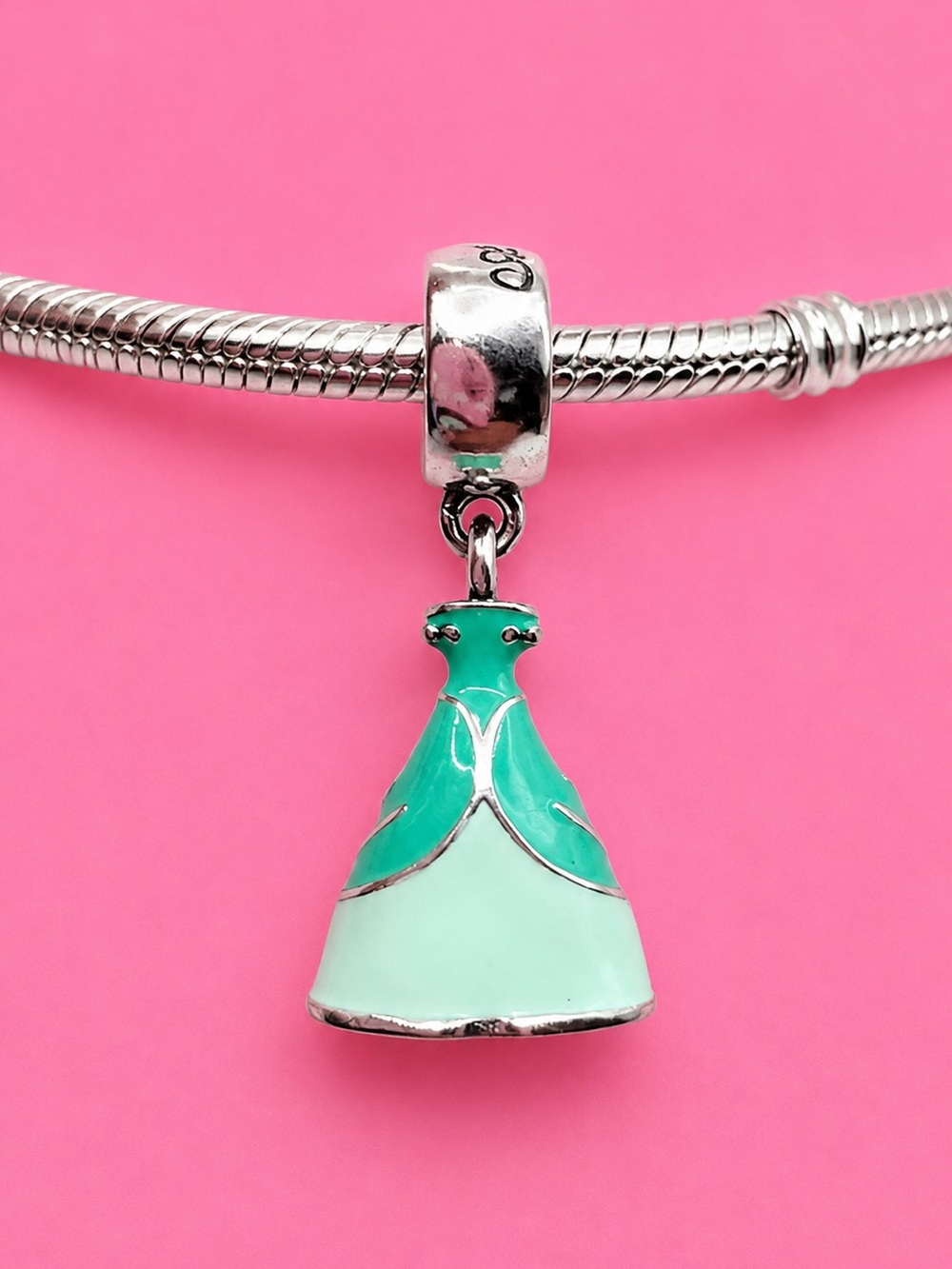Pandora Disney Ariel Little Mermaid Princess Dress Dangle Charm